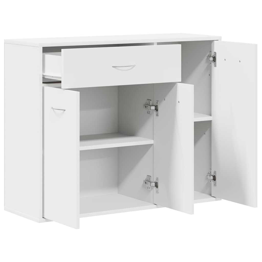 skænk 88x30x70 cm konstrueret træ hvid