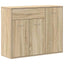 skænk 88x30x70 cm konstrueret træ sonoma-eg