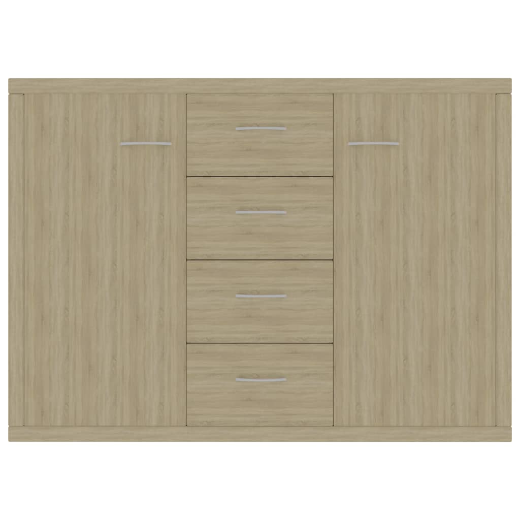 skænk 88x30x65 cm konstrueret træ sonoma-eg