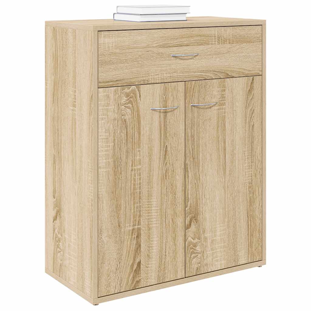 skænk 60x30x75 cm konstrueret træ sonoma-eg