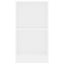 bogreol 40x24x75 cm konstrueret træ hvid