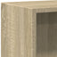 bogreol 40 x 24 x 75 cm spånplade sonoma-eg