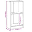 bogreol 40 x 24 x 75 cm spånplade sonoma-eg