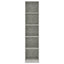bogreol med 5 hylder 40x24x175 cm konstrueret træ betongrå