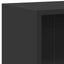 bogreol 60x24x76 cm konstrueret træ sort
