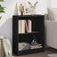 bogreol 60x24x76 cm konstrueret træ sort