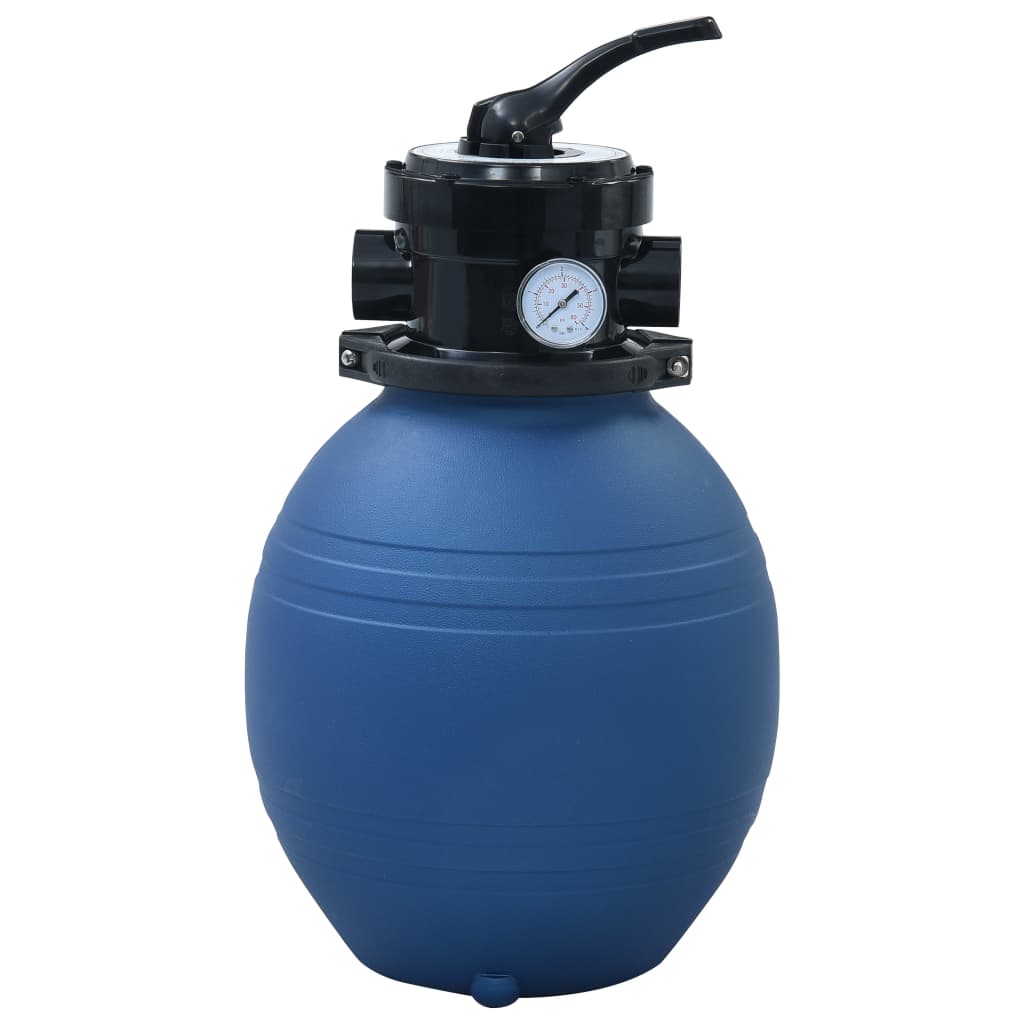 sandfilter til pool ventil med 4 indstillinger 300 mm blå billede