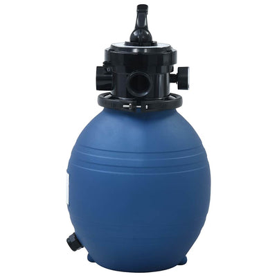 sandfilter til pool ventil med 4 indstillinger 300 mm blå