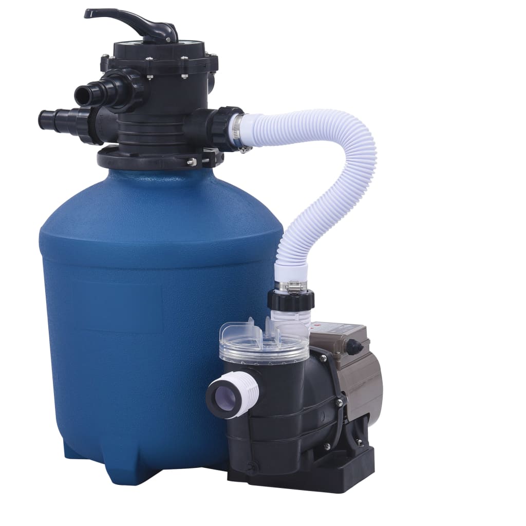 sandfilterpumpe med timer 530 W 10980 l/t. billede