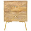sengebord 40x30x50 cm massivt mangotræ