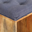 entrébænk 100x35x47 cm massivt mangotræ