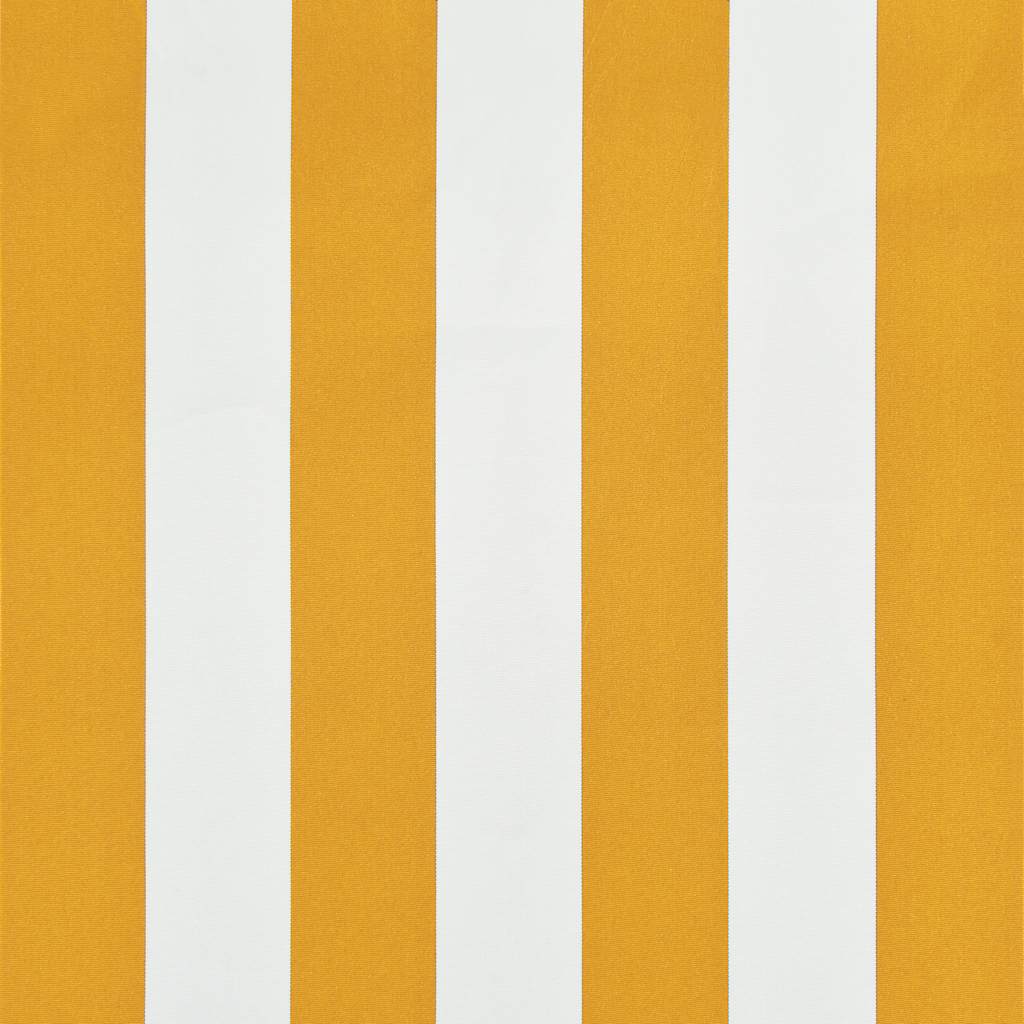 foldemarkise 100x150 cm gul og hvid