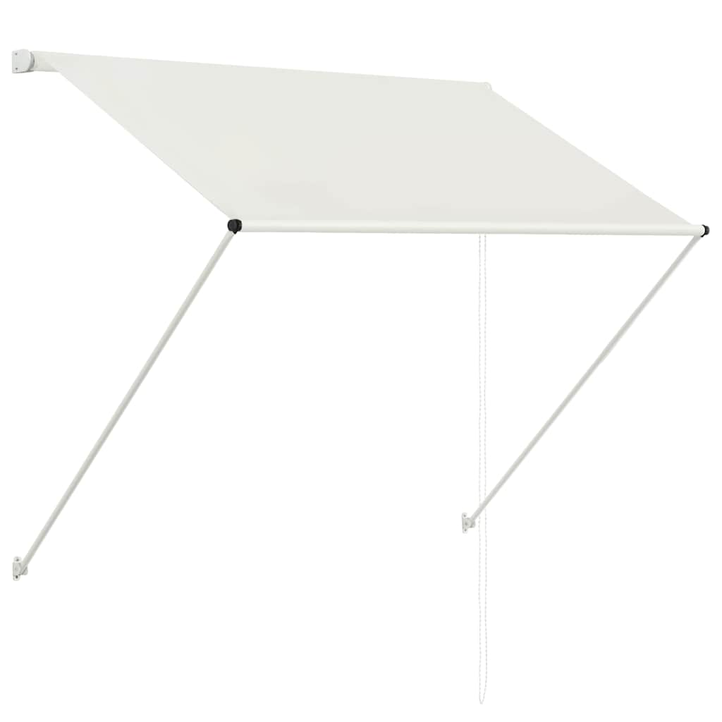 foldemarkise 100x150 cm cremefarvet