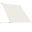 foldemarkise 100x150 cm cremefarvet