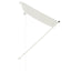 foldemarkise 100x150 cm cremefarvet