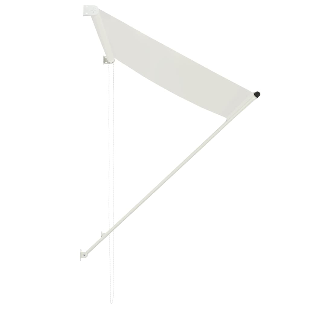 foldemarkise 100x150 cm cremefarvet
