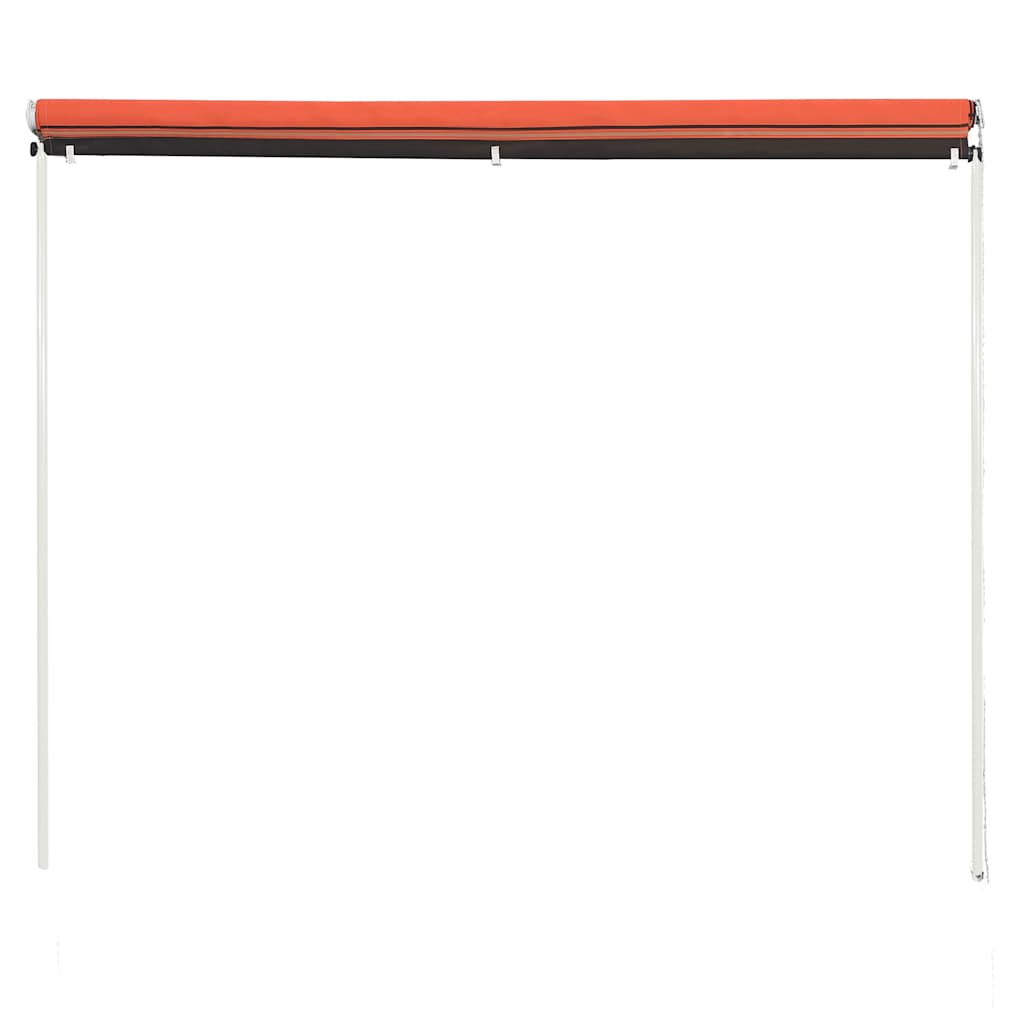 foldemarkise 250x150 cm orange og brun