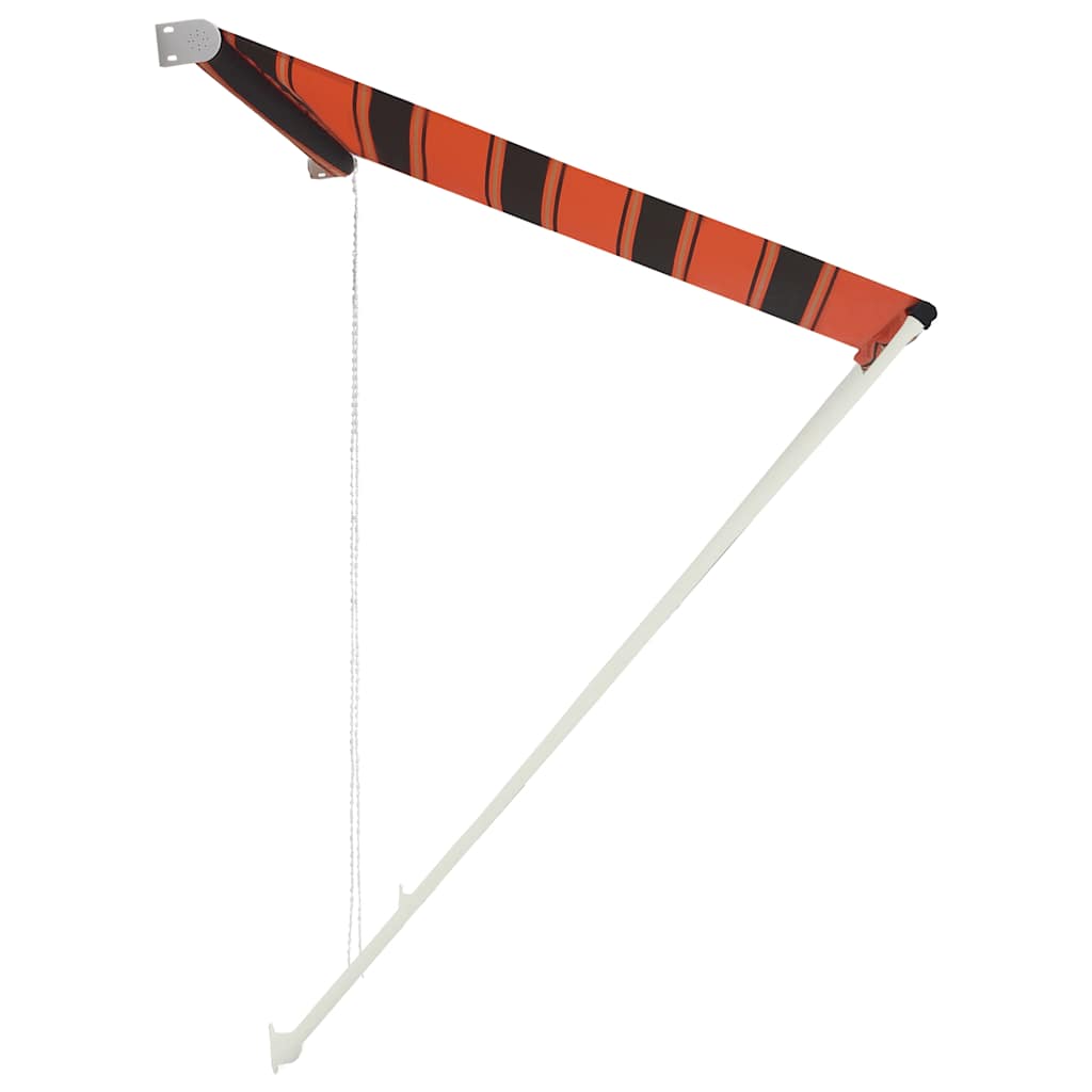 foldemarkise 350x150 cm orange og brun