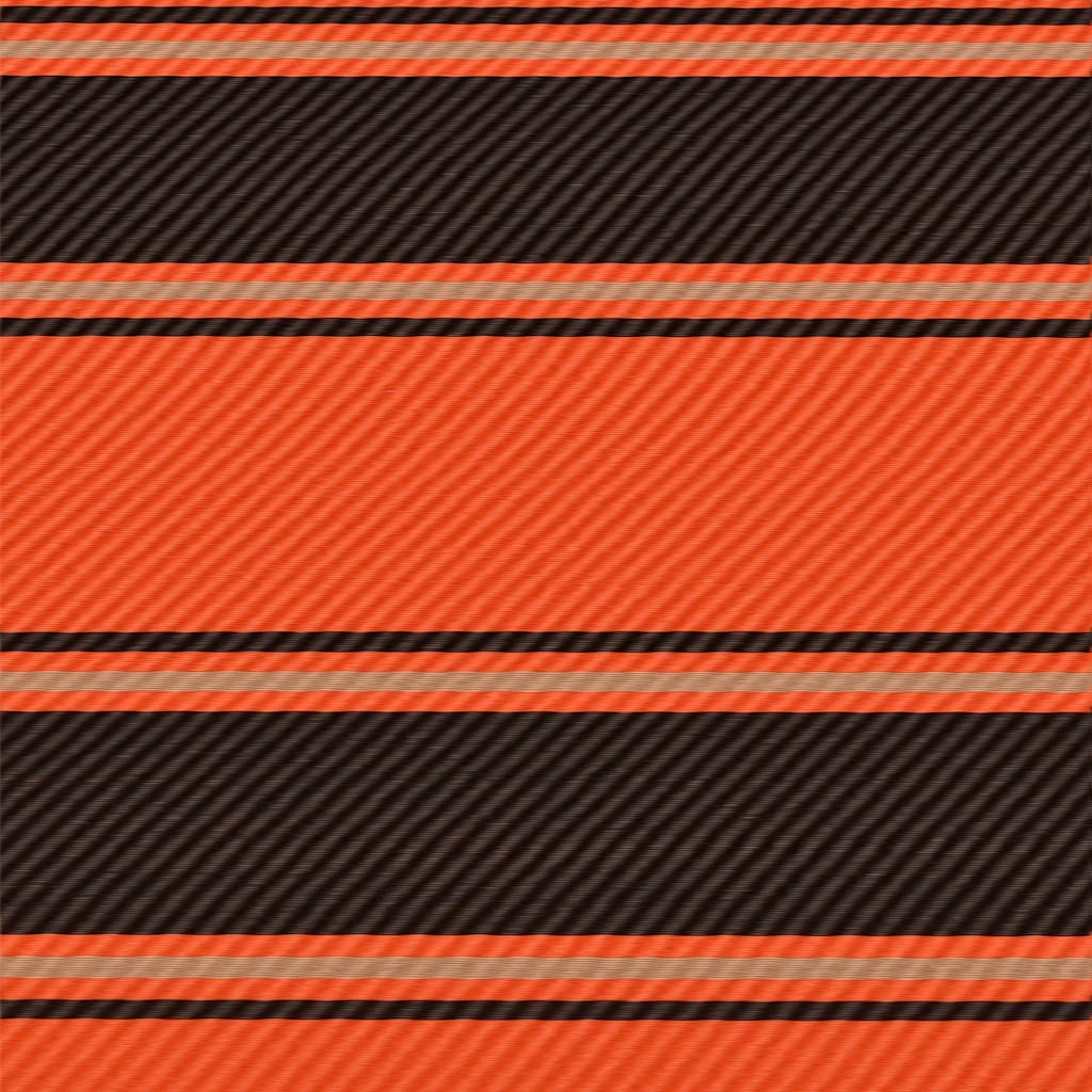 foldemarkise 400x150 cm orange og brun