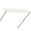 foldemarkise med LED 300x150 cm cremefarvet