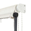 foldemarkise med LED 350x150 cm cremefarvet