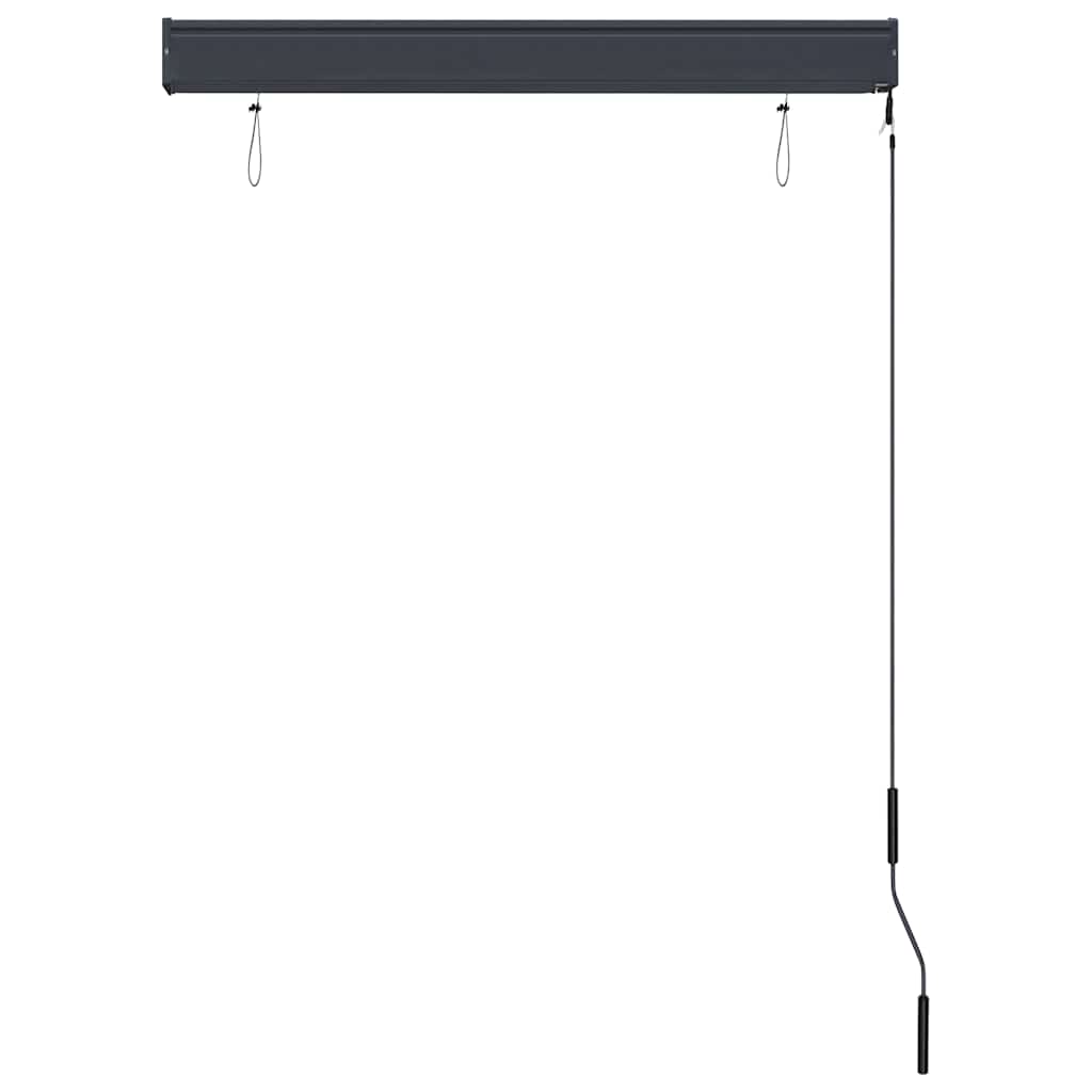 udendørs rullegardin 100x250 cm cremefarvet