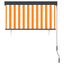 udendørs rullegardin 120x250 cm hvid og orange