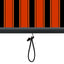 udendørs rullegardin 140x250 cm orange og brun