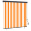 udendørs rullegardin 160x250 cm hvid og orange
