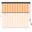 udendørs rullegardin 160x250 cm hvid og orange