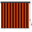 udendørs rullegardin 160x250 cm orange og brun