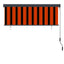 udendørs rullegardin 160x250 cm orange og brun