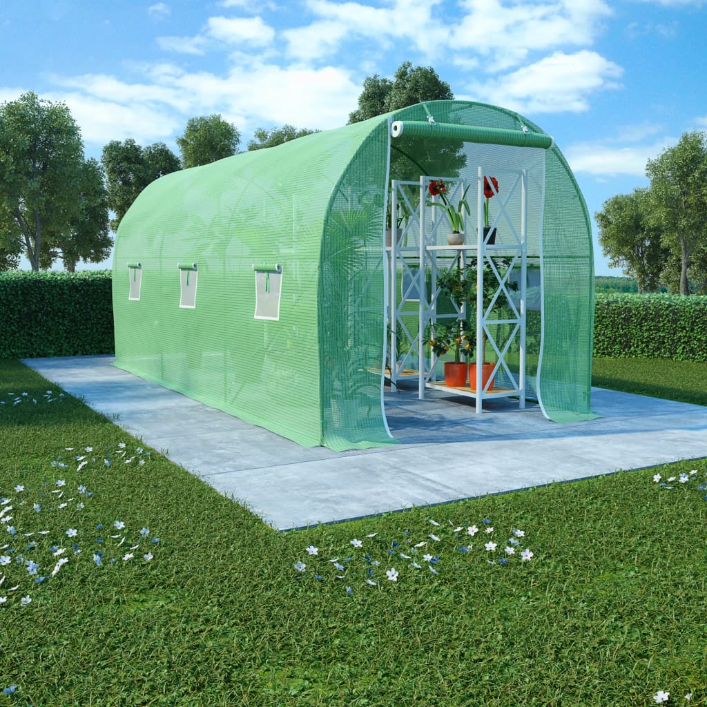 drivhus 9 m² 4,5x2x2 m billede