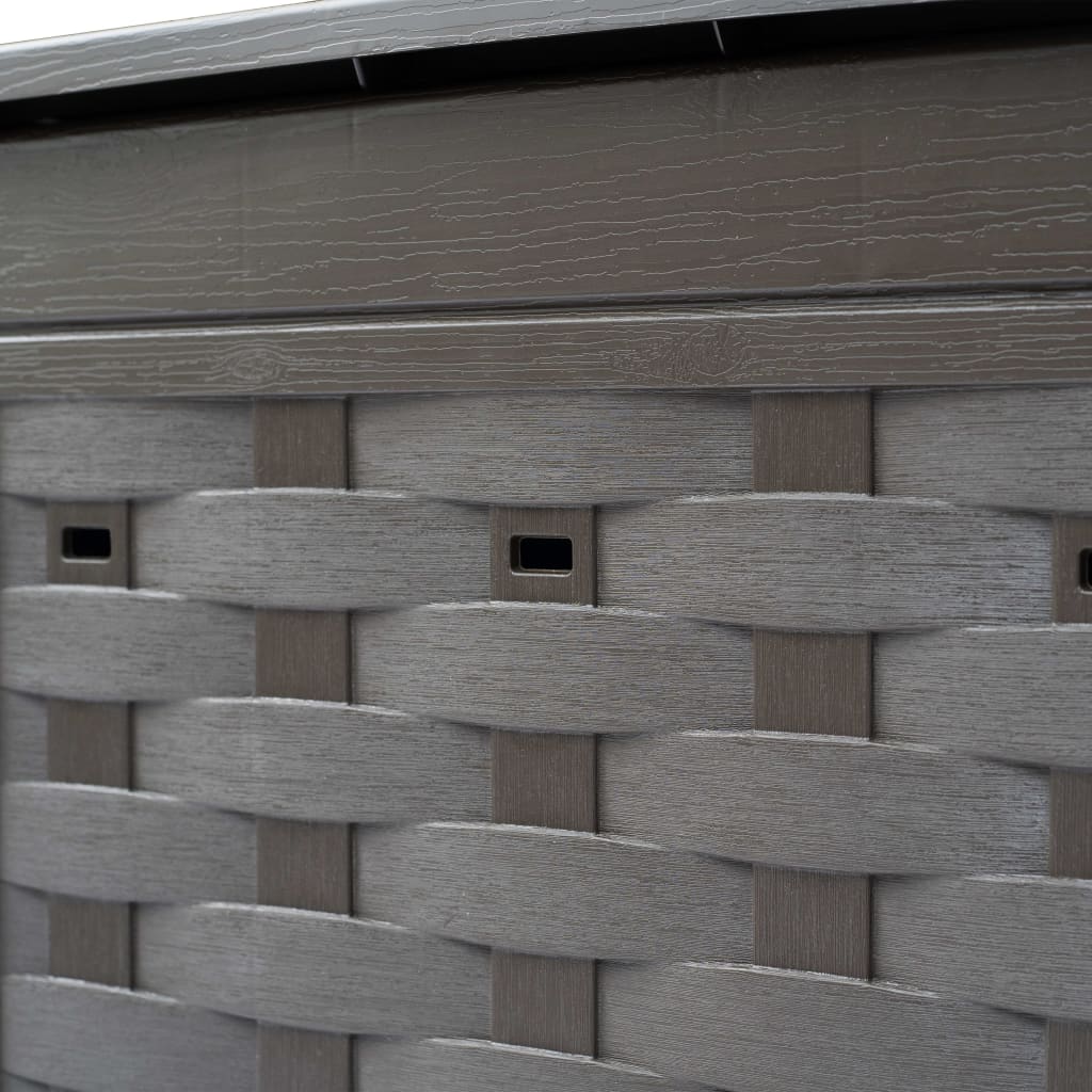 kompostbeholdere 2 stk. 60 x 60 x 83 cm 600 l brun