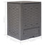 kompostbeholdere 2 stk. 60 x 60 x 83 cm 600 l brun
