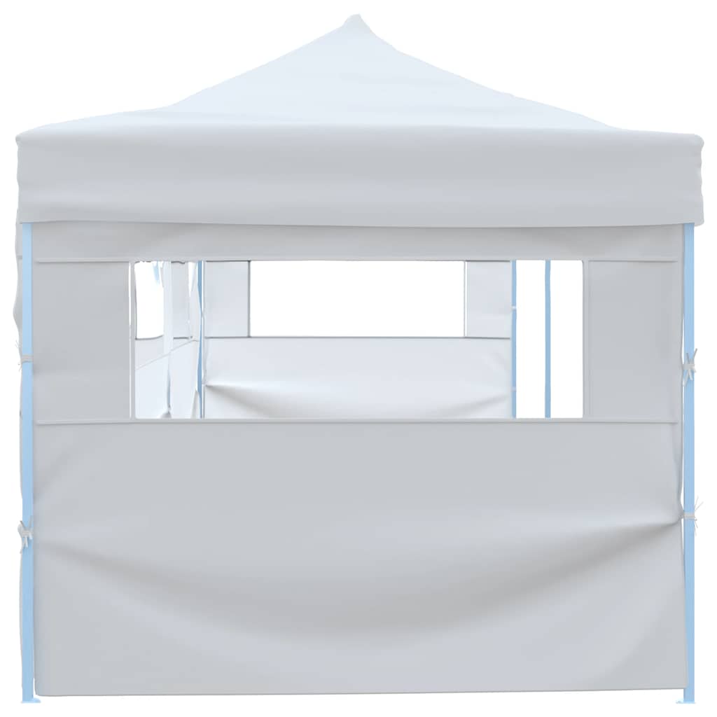 foldbart pop op-festtelt med 5 sidevægge 3 x 9 m hvid