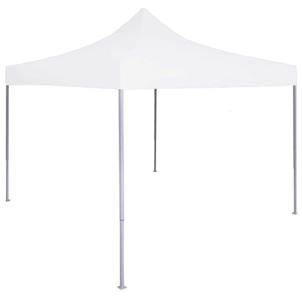 foldbart festtelt 2x2 m stål hvid
