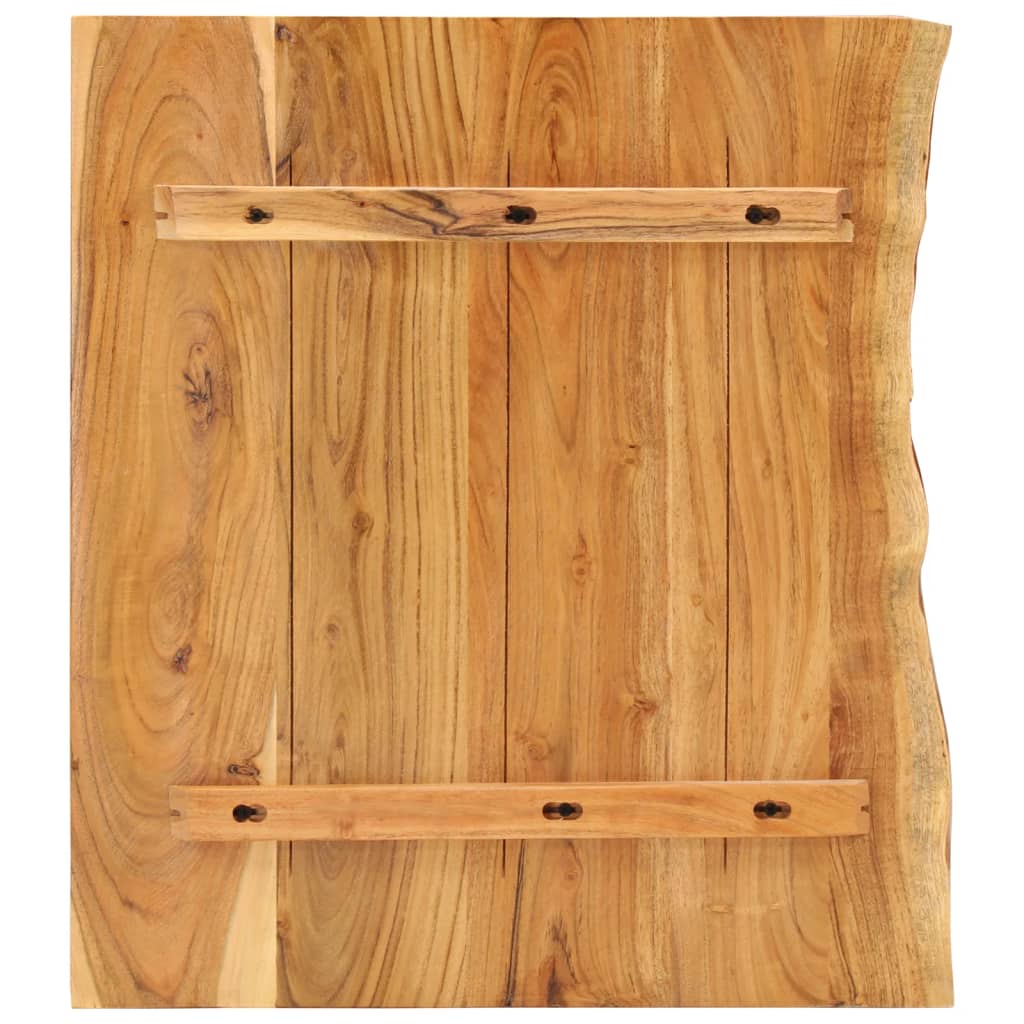 bordplade til toiletbord 80x52x3,8 cm massivt akacietræ