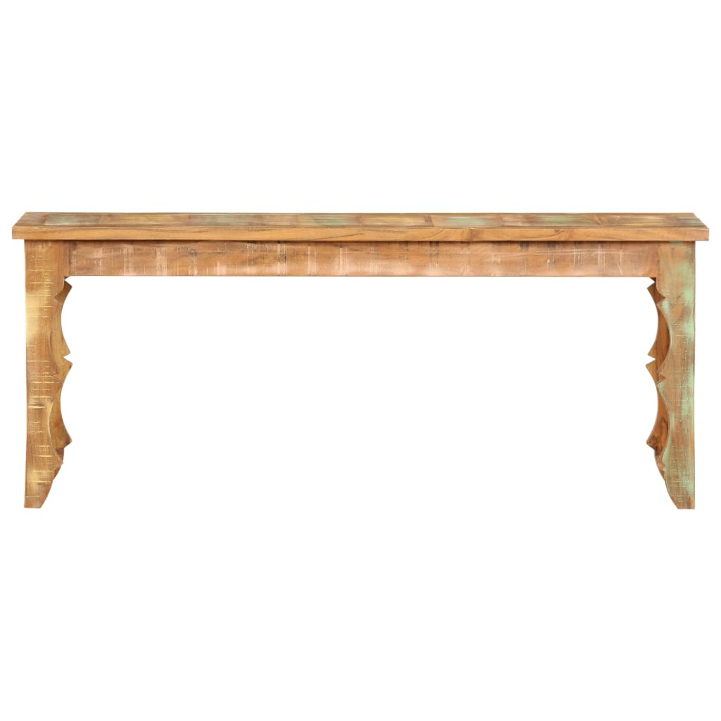 bænk 110x35x45 cm massivt genbrugstræ