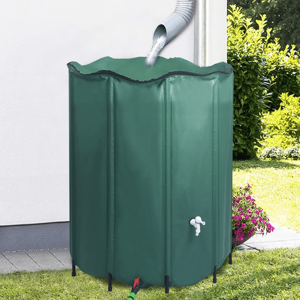 sammenklappelig regnvandsbeholder med hane 1000 l