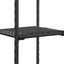 opbevaringsreol 30x30x90 cm polyrattan sort