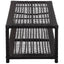 skobænk 80x40x30 cm polyrattan sort