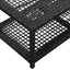 skobænk 80x40x30 cm polyrattan sort