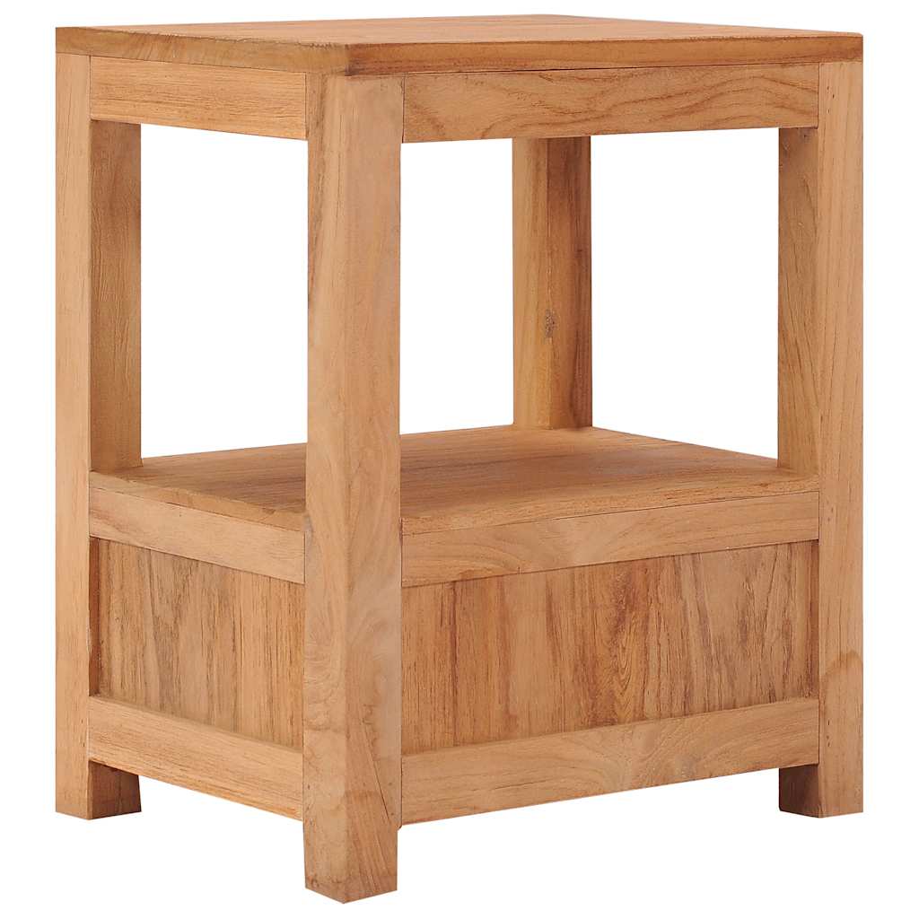 sengebord 40x30x50 cm massivt teaktræ