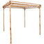 pergola 170x170x220 cm bambus