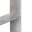 hegnspløkker 6 stk. 8x6x60 cm galvaniseret stål sølvfarvet