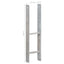 hegnspløkker 6 stk. 14x6x60 cm galvaniseret stål sølvfarvet