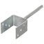 hegnspløkker 6 stk. 8x6x30 cm galvaniseret stål sølvfarvet