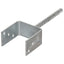 hegnspløkker 6 stk. 10x6x30 cm galvaniseret stål sølvfarvet