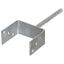 hegnspløkker 6 stk. 12x6x30 cm galvaniseret stål sølvfarvet